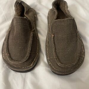 Cozy Brown Kids Slip-On Shoes